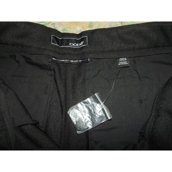 oobe Pants Womens 2 x 33" Black Polyester Flat Front straight leg Uniform Work - Picture 5 of 9